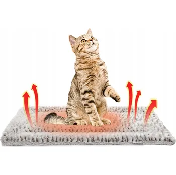 Pelíšek pro psa Samozahřívací deka PRO PSA KOČKU Měkký pelíšek Podložka šedá 70 cm