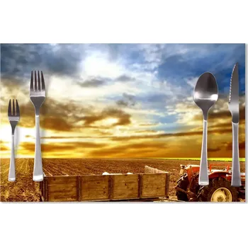 prostírání Sablio Prostírání Traktor s vlečkou: 40x30cm