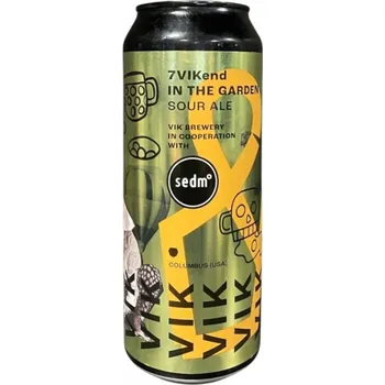 Pivo Pivovar Vik 7vikend in the garden 12 0,5l plech pivovar Vik