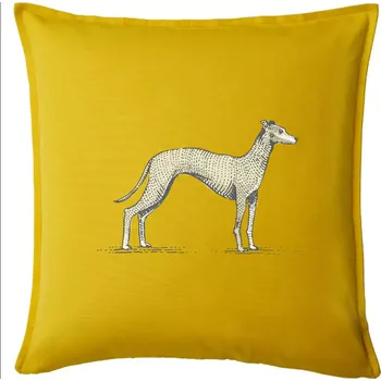 Polštář Vintage Whippet - Polštář 50x50 - 50x50 - Pouze potah ( Žlutá )