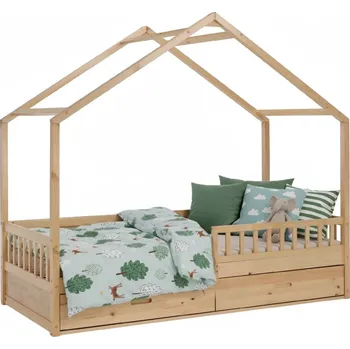 Postel Montessori postel, 90x200, přírodní, masiv, BIANKA