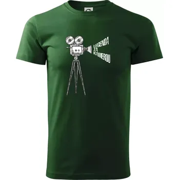 Legenda za kamerou - Triko extra velké (5-8XL) - 8XL ( Lahvově zelená )