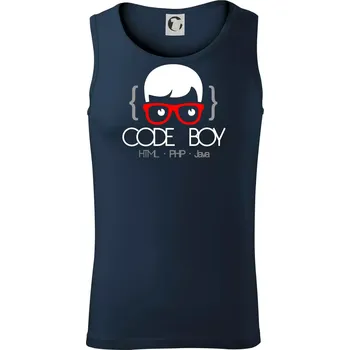 Code Boy - Tílko pánské Core - S ( Námořní modrá (velmi tmavá - téměř černá) )