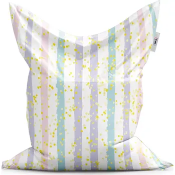 Sedací pytel Sablio Sedací vak Classic Pruhy a tečky štětcem - 150x100 cm