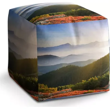 Taburet Sablio Taburet Cube Příroda: 40x40x40 cm