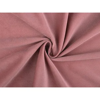 Velvet / samet strukturovaný jednobarevný, střední, 25 starorůžová