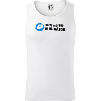 Každý má právo na můj názor - Tílko pánské Core - S ( Bílá )