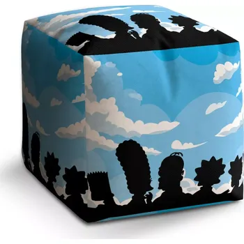 Taburet Sablio Taburet Cube Cartoon 2: 40x40x40 cm