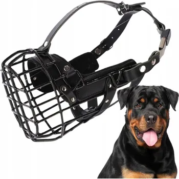 Náhubek pro psa Fyziologický náhubek Dingo Gear z plastu, velikost L, zapínání na klips