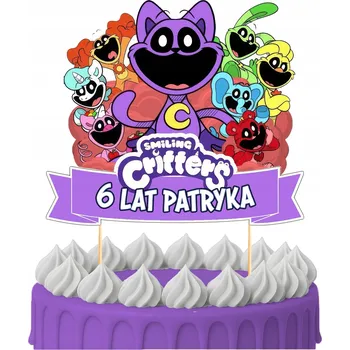 Obraz ZÁPICH DO DORTU Narozeninový Sto let SMILING CRITTERS POSTAVY TOPPERY 3