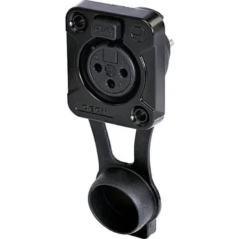 Elektrická zásuvka Rean AV RRX3F-Z-001-1 XLR konektor zásuvka, vestavná Pólů: 3 1 ks