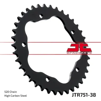 Řetězová sada pro motocykl Řetězová rozeta JT JTR 751-38 38 zubů, 520