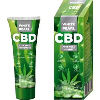 zubní pasta Zubní pasta White Pearl CBD Aloe Vera Whitening 75 ml (Kosmetický přípravek)