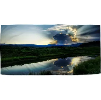 Osuška Sablio Ručník Mrak nad řekou - 30x50 cm