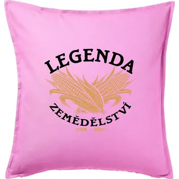 Polštář Legenda zemědělství - Polštář 50x50 - 50x50 - Pouze potah ( Růžová )