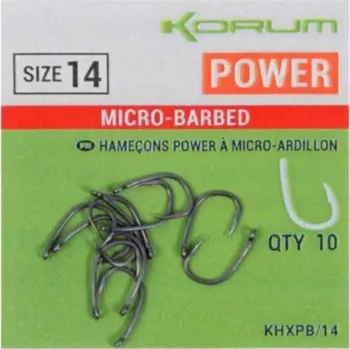 KORUM - Háčky Xpert Power Hooks - Barbed, vel. 8, 10ks