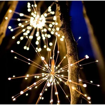 Vánoce Teplé LED lampy Hvězda Kula - Ideální osvětlení pampeliška 4 metry
