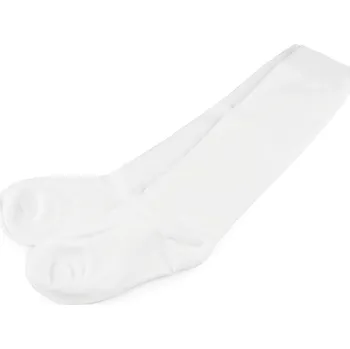 Dámské ponožky Dámské / dívčí bavlněné podkolenky hladké, velké, 7 krémová nejsvět.