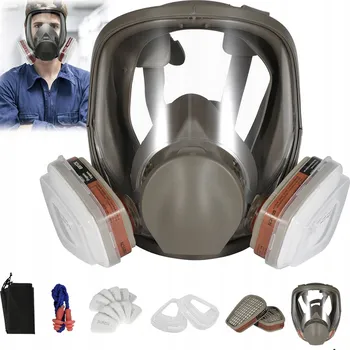 Plynová maska CELOOBLIČEJOVÁ LAKÝRNICKÁ PLYNOVÁ MASKA PROTI PLYNŮM, VÝPARŮM, STŘÍKÁNÍ PESTICIDŮ, RESPIRÁTOR