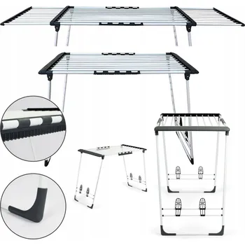 Sušák na prádlo Massido balkonový 20 m s držadly, 3 ramena