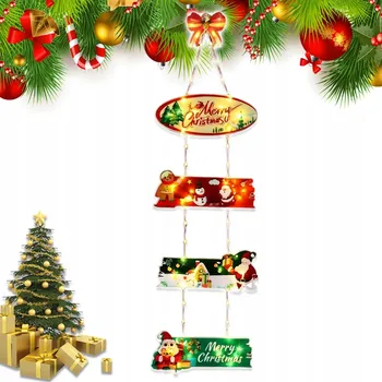 Vánoční dekorace Vánoční dekorace svítící LED ozdoba do okna 91 cm