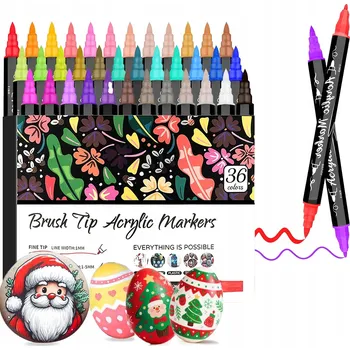 AKRYLOVÉ FIXY 36 FIXY NA KAMENY, DŘEVO, LÁTKY, SKLO