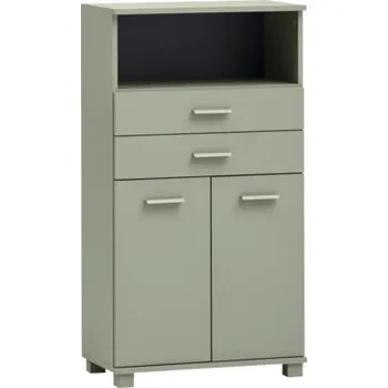 Koupelnový nábytek Skříň Highboard Möbelpartner Mono pistáciová 59,8 x 110,5 x 32,6 cm
