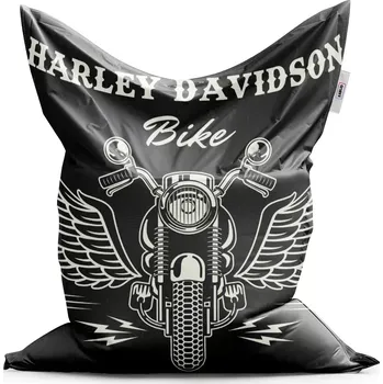 Sedací pytel Sablio Sedací vak Harley-Davidson S křídly - 150x100 cm