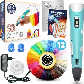 The Italian Home Propiska 3D + PLA filamenty, 36 metrů (2 fluorescenční)