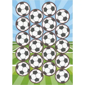 Jedlá dekorace na dort Dortisimo Dekora jedlý papír Fotbalové míče (20 míčů)