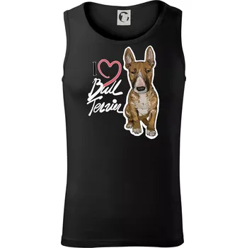 Pánské termoprádlo I love bull terrier - Tílko pánské Core - L ( Černá )