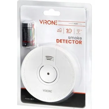 Bezdrátový fotoelektrický hlásič kouře Virone na 9V baterii