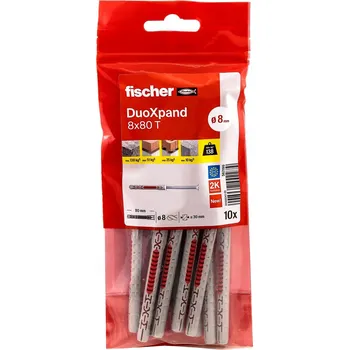 Hmoždinka FISCHER Rámová hmoždinka DuoXpand 8 x 80 T ocel galvanicky pozinkovaná - 10 ks
