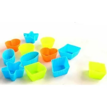 Forma na pečení Dortisimo Perfect Home silikonové košíčky na mini muffiny Různé tvary (12 ks)