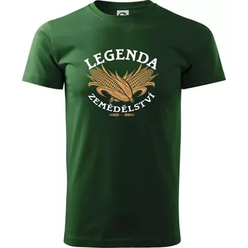 Legenda zemědělství - Triko extra velké (5-8XL) - 7XL ( Lahvově zelená )