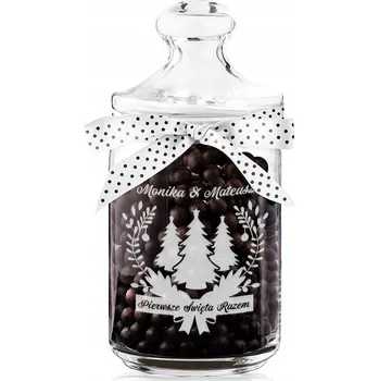 Sklenice Dárek pro babičku k Vánocům – ZAVAŘOVACÍ SKLENICE S GRAVÍROVÁNÍM