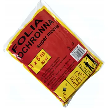 Zakrývací fólie na malování Fólie malířská 4 m x 5 m x 50 μm