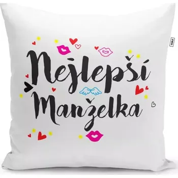 Polštář Sablio Polštář Nejlepší manželka: 40x40 cm