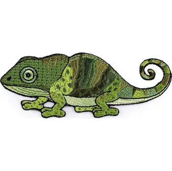 Nášivka Nažehlovačka zvířata, malé, 5 zelená sv. chameleon