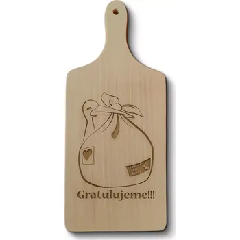 Kuchyňské prkénko Sablio Prkénko Gratulujeme!!!