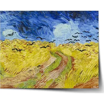 Plakát Sablio Plakát Pšeničné pole s vránami - Vincent van Gogh - 60x40 cm