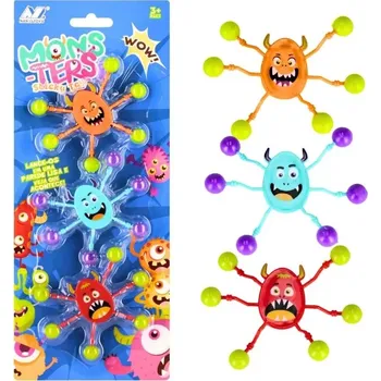 Hračka pro psa lepicí hračka monstríci s přísavkami – sada 3 ks