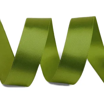 Stuha Atlasová stuha šíře 20 mm, střední, 108 zelená trávová