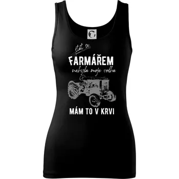 Dámské oblečení Stát se farmářem nebyla moje volba - Dámské tílko - XS ( Černá )