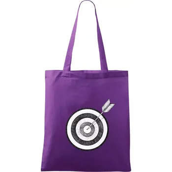 Terč na lukostřelbu - Taška bavlněná - 42 x 38 cm ( Fialová )