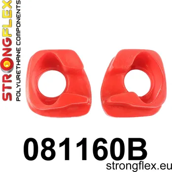 Silentblok nápravy 081160B: Engine mount inserts front Red
