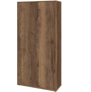 Šatní skříň KSR6-81 P skříň šatní, 2x výsuvné ramínko, 2053x1022x400 mm, provedení pravé, dub halifax cínový