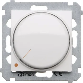 vypínač Stmívač pro stmívatelné LED, otočné ovládání, tlačítkové spínání, 5 – 215W, do 4, Simon 54 DS9L2.01/11, bílá