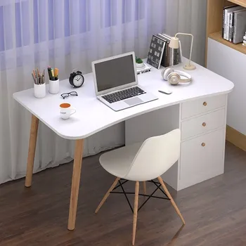 Psací stůl Počítačový stůl se zásuvkami bílý 100 CM