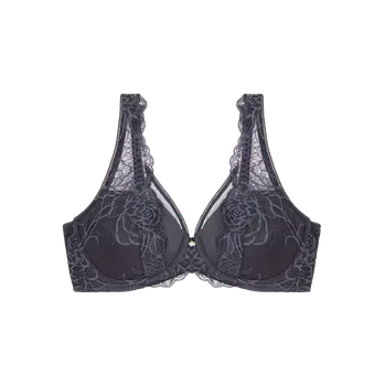 Podprsenka Dámská podprsenka Wild Peony Florale WP - GRAY - šedá 00DK - TRIUMPH GRAY 80F